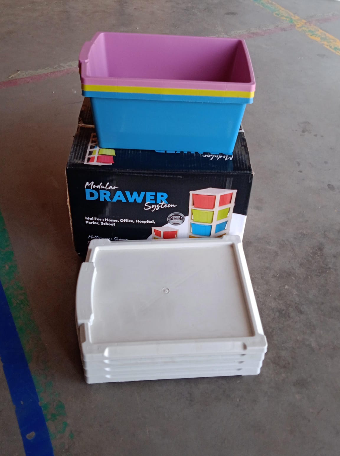 3 Layer Plastic Drawer Storage Organizer (1 Pc) 3 Layer Plastic Drawer Storage Organizer (1 Pc)